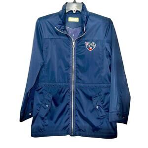 Sesame Street Navy Elmo Loves to Play Golf Embroidered Sports Jacket RARE MED